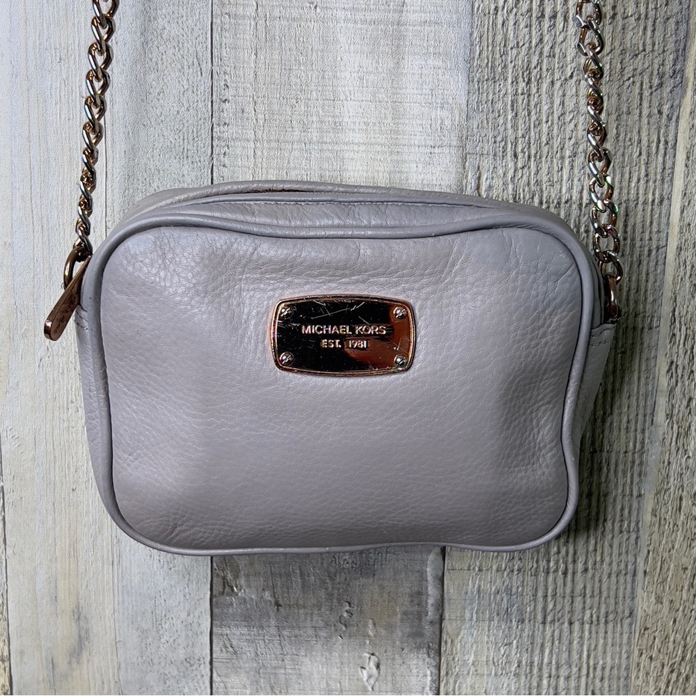 Michael Kors Gray Small Crossbody Purse - Picture 3 of 11